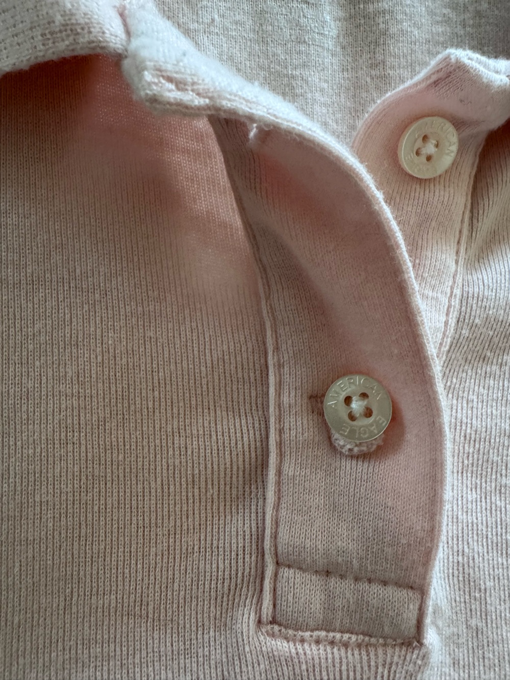 Women’s American Eagle Pink Polo Top with Logo - Picture 5 of 10